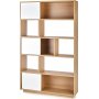 rken reol 110 cm - Eg/hvid
