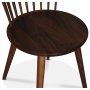 Sintorp spisebordsst, rundt spisebord 115 cm inkl. 4 stk. pindestole Castor - Brun marmor (Laminat)
