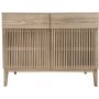 Darell lavt glasskab - Askefiner/eg