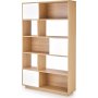 rken reol 110 cm - Eg/hvid
