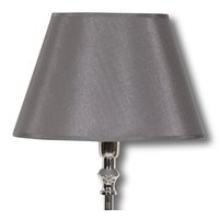 Silke oval lampeskærm 25 cm - Mørkegrå