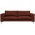 Aspen 3-pers sofa - Rust rd chenille