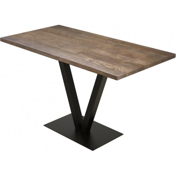 Rana spisebord 125 x 66 cm - Valnd/sort