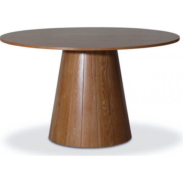 Cone rundt spisebord 130 cm - Valnd