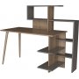 Uzay skrivebord 141,8x60 cm - Antracit/valnd
