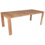 Udendrsgruppe: 8 stole og teakbord 210 x 90 cm