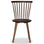 Sintorp spisebordsst, rundt spisebord 115 cm inkl. 4 stk. pindestole Castor - Brun marmor (Laminat)