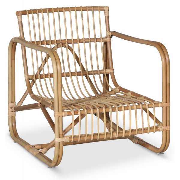 THE lounge-lnestol - Rattan naturfarve