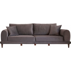 Nero 3-personers sofa - Mrkegr fljl