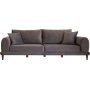 Nero 3-personers sofa - Mrkegr fljl