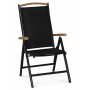 Ekens positionsstol - Sort aluminium / Polywood
