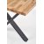 Gambon spisebord med krydsben 140x85 cm - Eg/sort