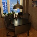 Kundebillede Sander bord med klap - Sort 120/155 cm
