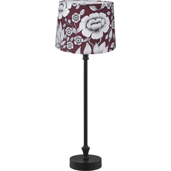 Liam bordlampe - Rd/sort - 59 cm