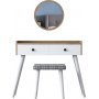 Bijou toiletbord 3, 99 x 40 cm - Valnd/hvid