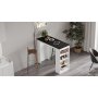 Style barbord 120 x 51,6 cm - Hvid/sort