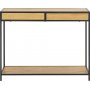 Seaford konsolbord med skuffer 100 x 35 cm - Eg/sort
