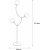Chromozom gulvlampe - Sort/hvid