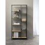 Medici reol H180 cm - Eg/sort