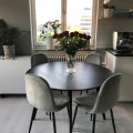 Kundebillede Katie rundt spisebord ø115 cm - Sortbejdset ask