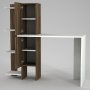 Gina skrivebord 90x45 cm - Hvid/valnd