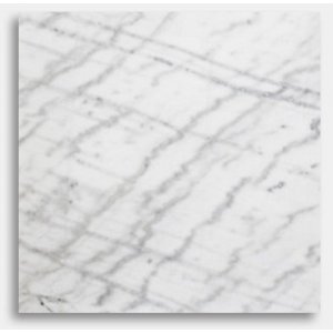 Hvid marmorplade 75x75x48cm