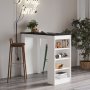 Style barbord 120 x 51,6 cm - Hvid/sort