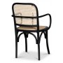 Malmby stol bjet tr - Sort/rattan + Pletfjerner til mbler