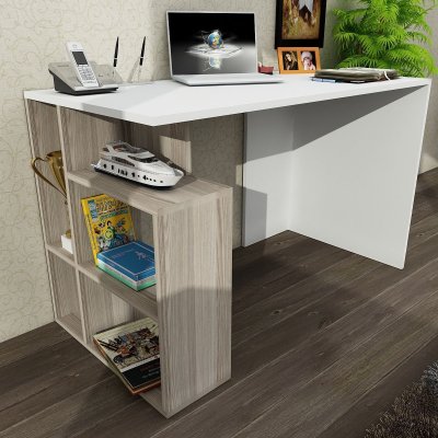 Laban skrivebord 120x60 cm - Hvid/cordoba