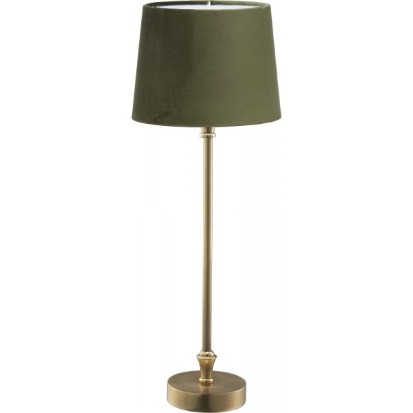 Liam bordlampe - Grn fljl/messing - 59 cm