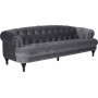 Sofa 3-personers chesterfield gr velour