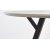 Valarauk spisebord 100 cm - Lysegr/sort