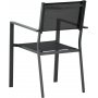 Spisest: 6 stole og spisebord 205 x 90 cm sort/natur - Copacabana