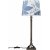 Margot bordlampe - Antik slv/bl - 50 cm