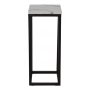 Accent sengebord/piedestal 65 - hvid marmor / sort understel + Mbelfdder