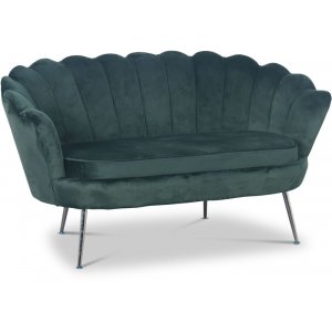 Kingsley 2-personers sofa i fljl - grn/krom