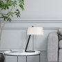 Salvia bordlampe - Hvid/sort
