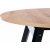 Caliss udtrkbart rundt spisebord 102-142 cm - Artisan eg/sort