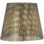 Mia mønstret metal lampeskærm - Antik messing - 17 cm