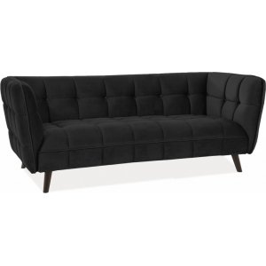 Renae 3-personers sofa i sort fljl