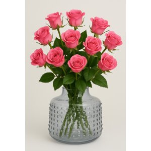 Vase Circle H19 cm - Clear Vase Circle H19 cm - Clear