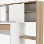 Funktion Plus skrivebord 138,4 x 101,6 x 141,1 cm - Hvid/eg