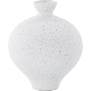 Rellis vase 20 x 24 cm - Sort/Hvid