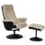 Times lnestol med fodskammel (Recliner) - Beige freskind + Tekstilrensning til mbler