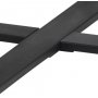 Amble rundt spisebord 110 cm - Sort/Marmor