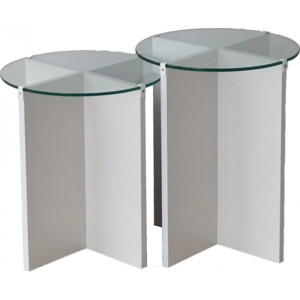 Lily sidebord 40/40 cm - Hvid