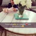 Kundebillede Accent sofabord rund 85 - Hvid marmor / Messingsfarvet