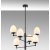 Arve loftslampe 10185 - Sort/hvid