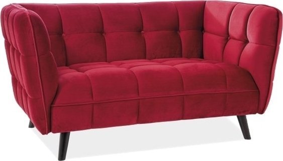 gave Hej slank Renae 2-personers sofa - Rødt fløjl - 5895 DKK - Trendrum.dk