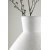 Rellis vase 22 x 20 cm - Sort/Hvid